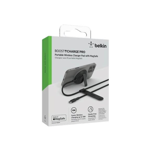 Belkin Boostcharge Pro trådlös Magsafe-Laddare 15W till iPhone 12/13/14, svart