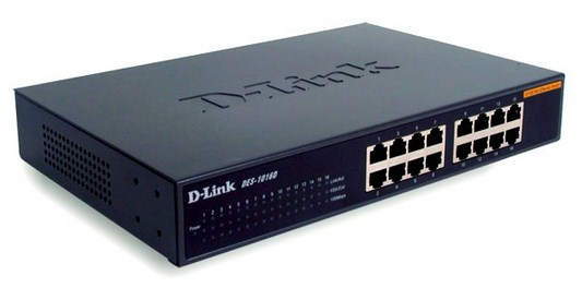 D-Link DES-1016D, 16-port 100 Mbit, bild 2