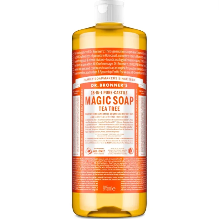 Dr. Bronner's Pure Castile Liquid Soap Tea Tree 945 ml