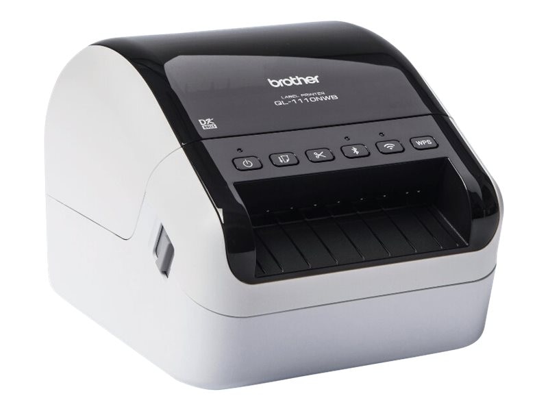 Brother QL-1110NWBC, 300x300 dpi, direkttermo, 102mm rulle, USB/LAN/WiFi/Bluetooth, bild 4