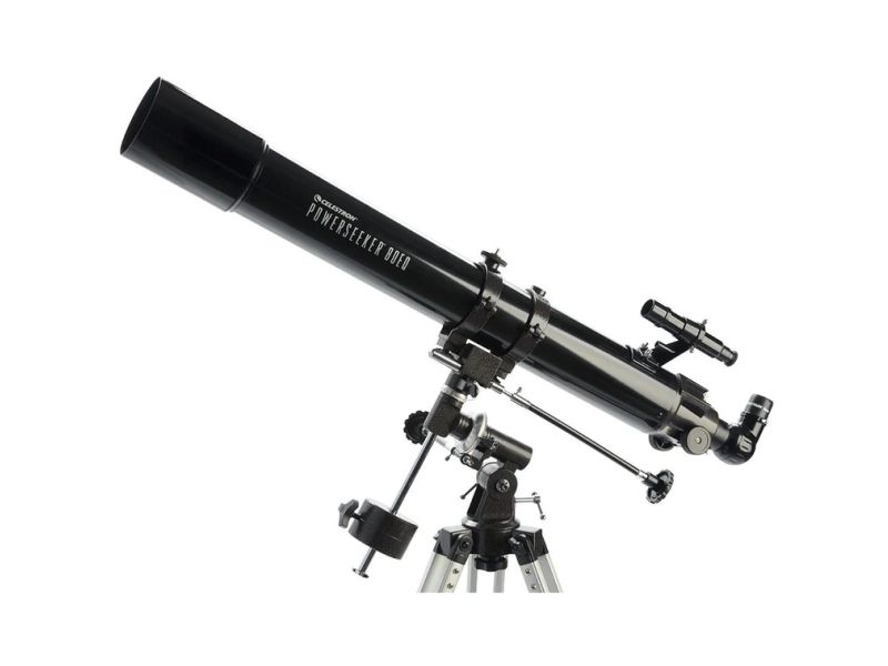 Celestron PowerSeeker 80EQ, Svart, Aluminium, Instruktioner, 8,62 kg, 9 cm, 96,5 cm