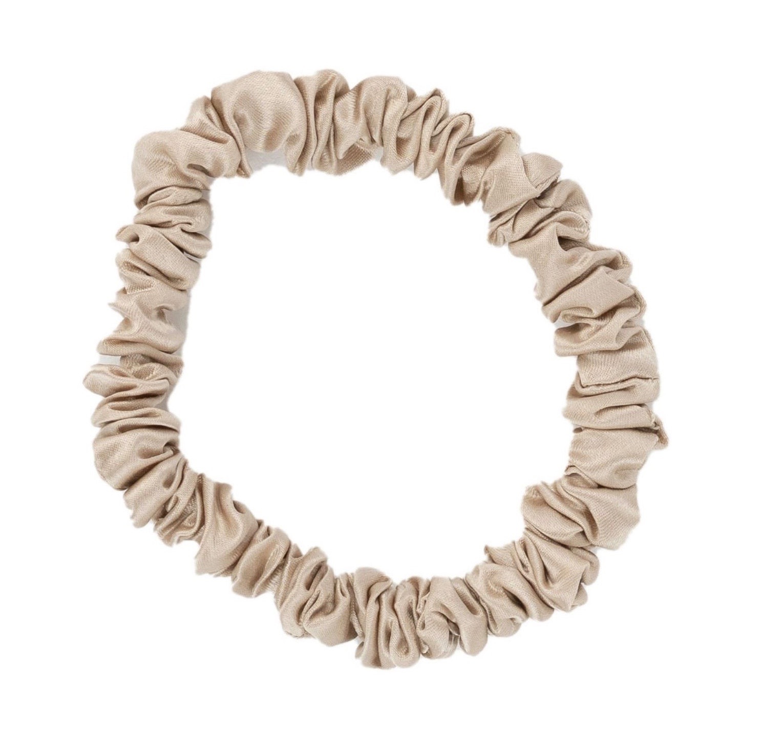 ByBarb Silk Hair Tie Beige Beige