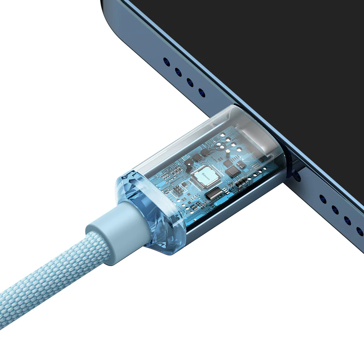 Baseus USB-C till Lightning kabel 20W PD, 1.2m - Blå, bild 3