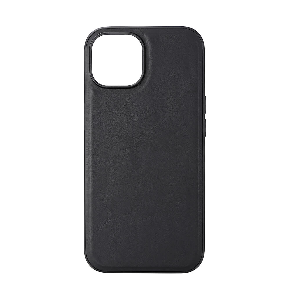 Buffalo iPhone 15 Leather MagSeries fodral (svart), bild 3