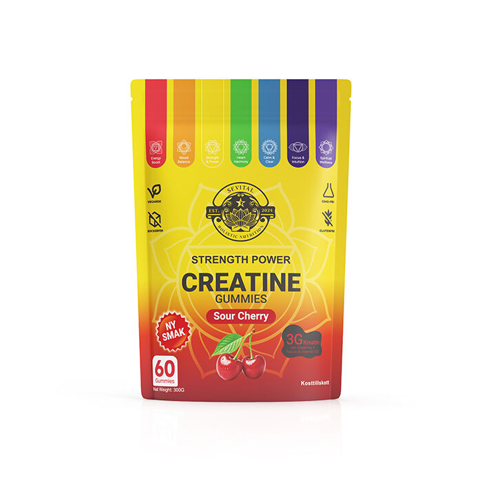 Sevital Kreatin Gummies Sour Cherry 60 st