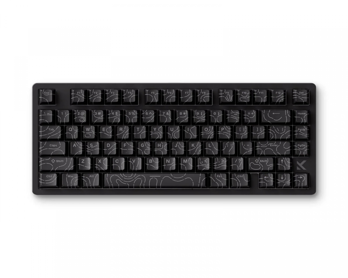 MCHOSE Jet 75 E-sport Tangentbord - Black Topographic [Kailh Magnetic God Switch]