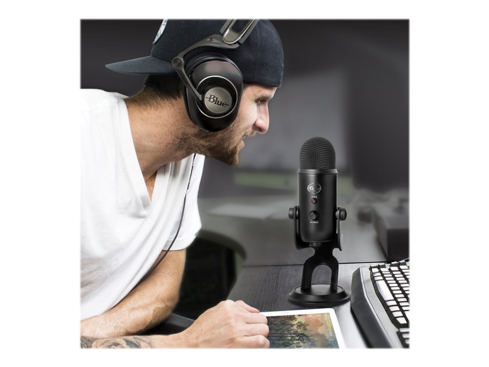blue Streaming mikrofon Yeti, blackout USB (988-000229)