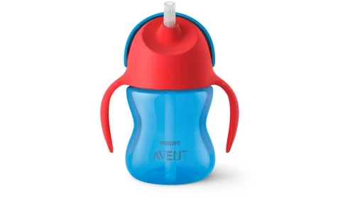 Philips Avent Sugrörsmugg Bendy Blå & Röd 200 ml, bild 5