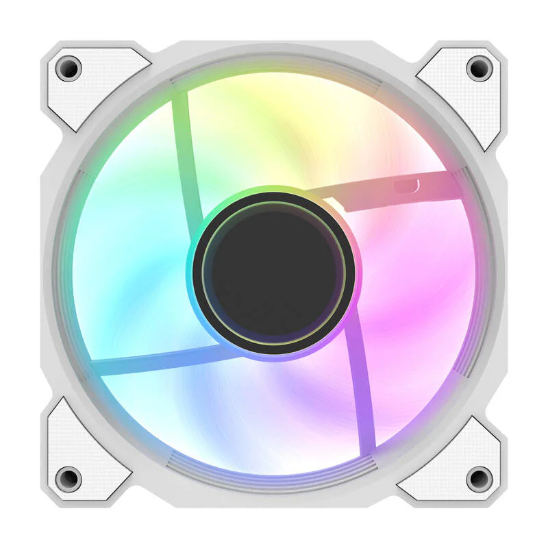 Darkflash DR08 Cooling Fan (White) - Chassi fläkt - 120mm - Vit med RGB LED - 30 dBA, bild 3