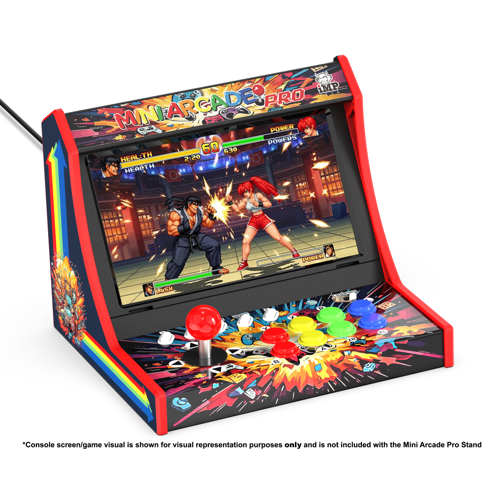 iMP Tech - Mini Arcade Pro Retro Game Cabinet for Switch 2, Switch and OLED - Black/Red