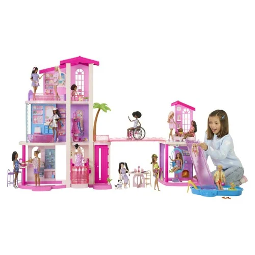 Barbie DreamHouse dockhus 2026 JKG84, 65+ st., 2 pooler