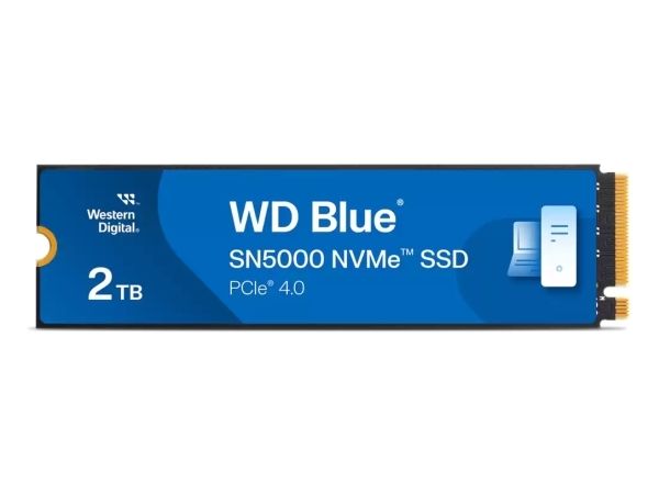 2 TB WD Blue SN5000 SSD, M.2 2280 NVMe PCIe Gen.4