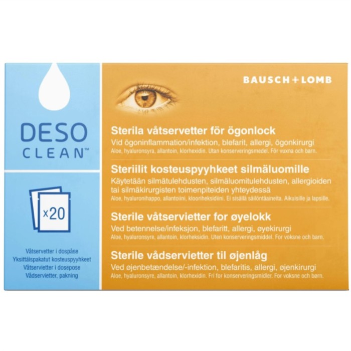 Deso-serien Sterila ögonservetter för ögon, 1 st
