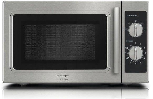 Caso CM 1000, Bänkdiskmaskin, Grillmikrovågsugn, 29 l, 1000 W, Rotations-, Svart, Rostfritt stål