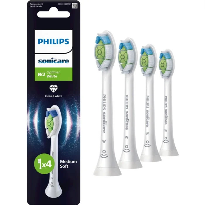 Philips Sonicare HX6064/87 Optimal White borsthuvuden, vit, 4-pack