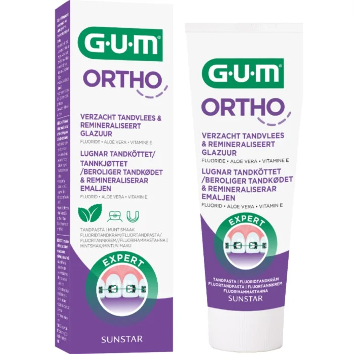 GUM ORTHO fluoridtandkräm, 75 ml