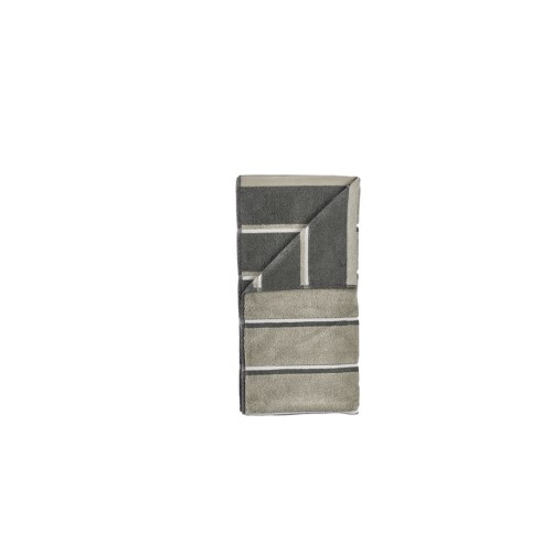 Zone Denmark – Bastuhandduk 100x50 Cm – Eukalyptus, Olivgrön, Ljusgrå