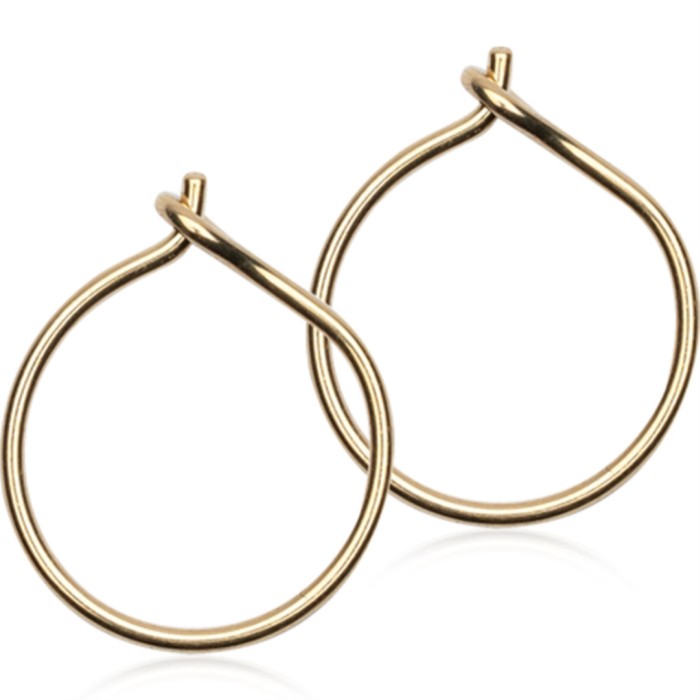 Blomdahl Golden Titanium Ear Ring 12 mm