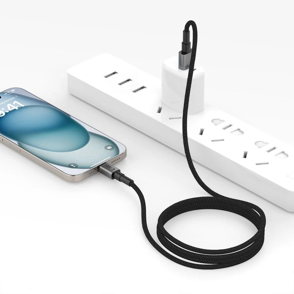 Tech-Protect UltraBoost DNA USB-A / USB-C-kabel 15W/3A 100cm - Grå, bild 5