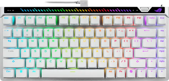 Asus ROG Falchion Ace 75 HE tangentbord för gaming (vitt)