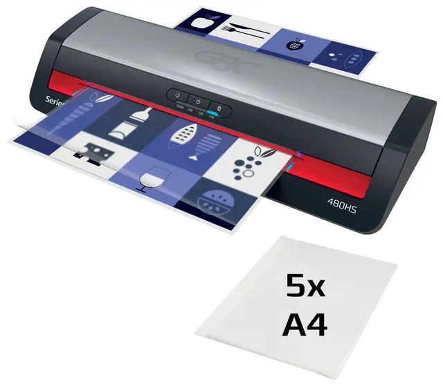 GBC 480HS Kontorslamineringsmaskin A3, svart
