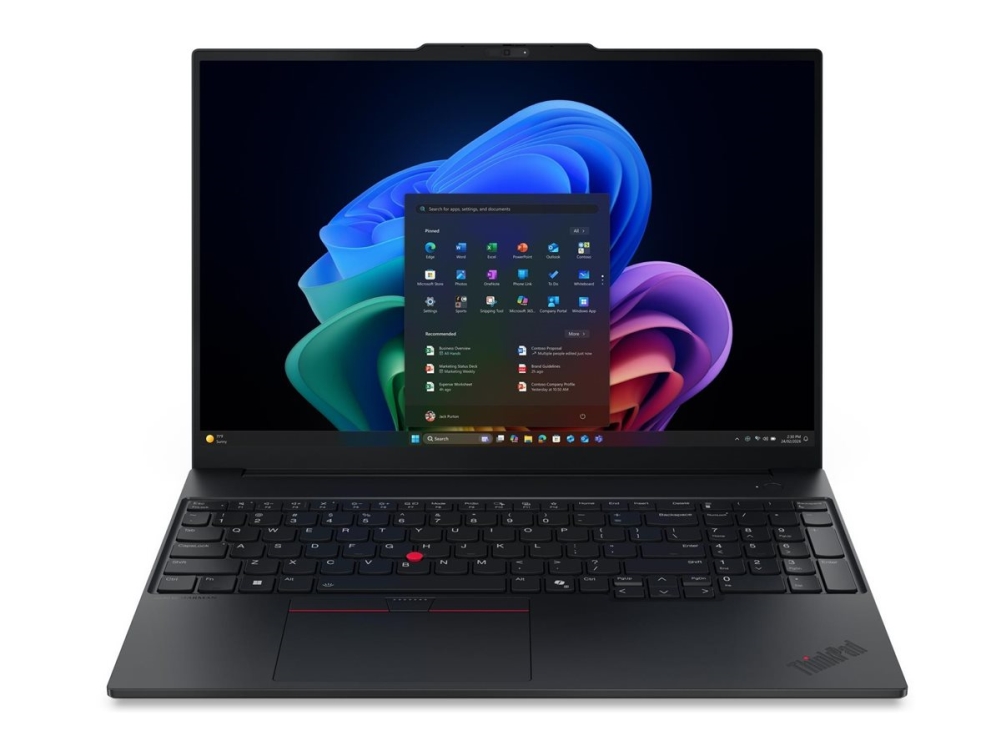 Lenovo ThinkPad E16 Gen 4 21YC - Copilot+ PC - Intel Core Ultra 7 - 355 / upp till 4.7 GHz - Win 11 Pro - Intel Graphics - 24 GB RAM - 512 GB SSD TCG Opal Encryption 2, NVMe - 16 IPS 1920 x 1200 - Gigabit Ethernet - Wi-Fi 7, Bluetooth - svart - kbd: nordiskt (danska/finska/norska/svenska) - med 3 år Lenovo kurir/avlämning, CO2-kompensation 0,2 ton (3:e generationen)