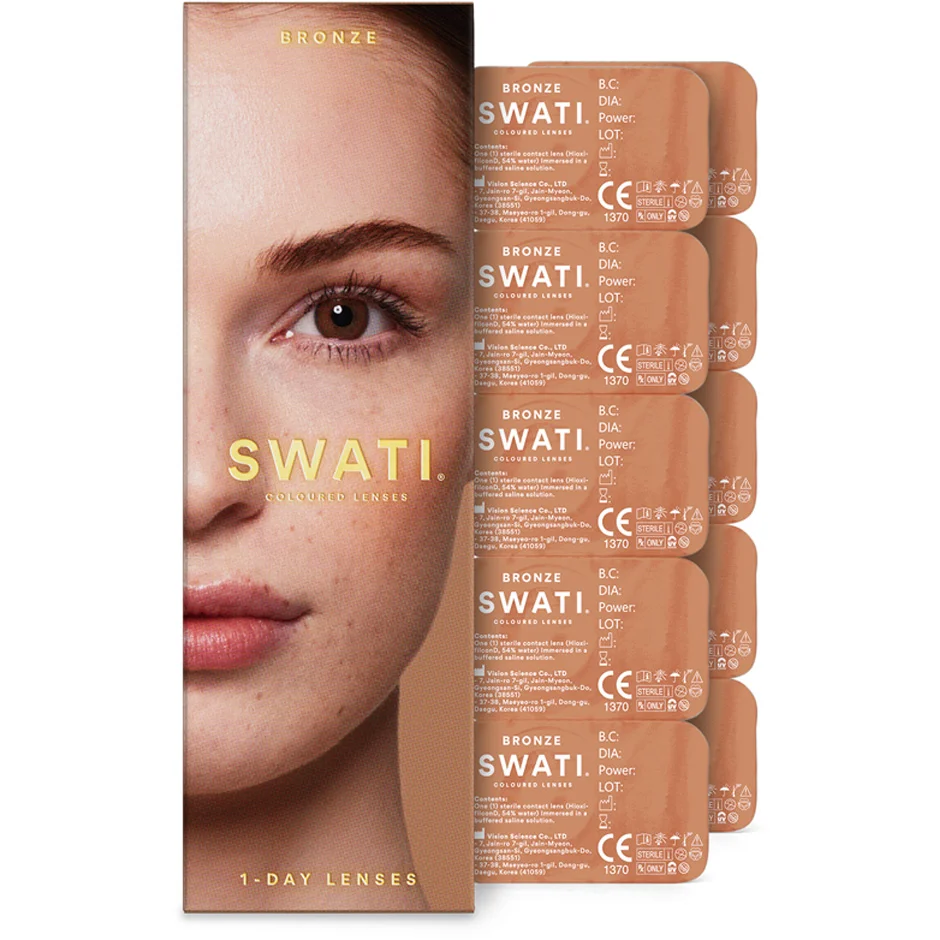 SWATI Cosmetics Coloured Lenses Bronze 1-Day Lenses 1-Day Lenses