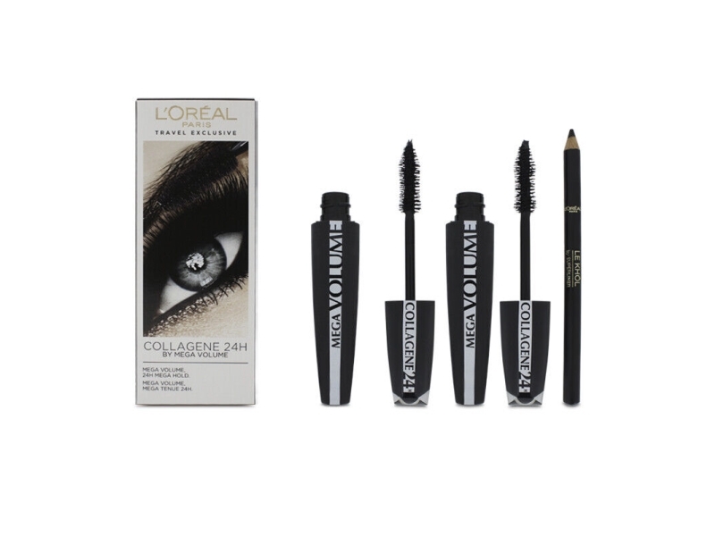 L'Oréal Paris Mega Volume Collagene mascara 24h set 2x9 ml + Khol