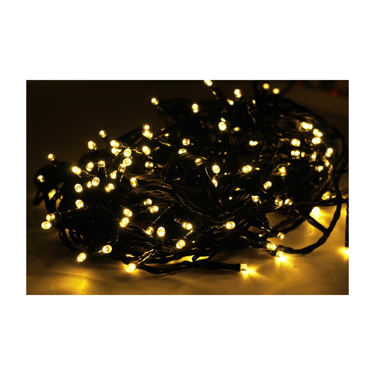 Kulz Connectable ljusslinga 200 LED, svart