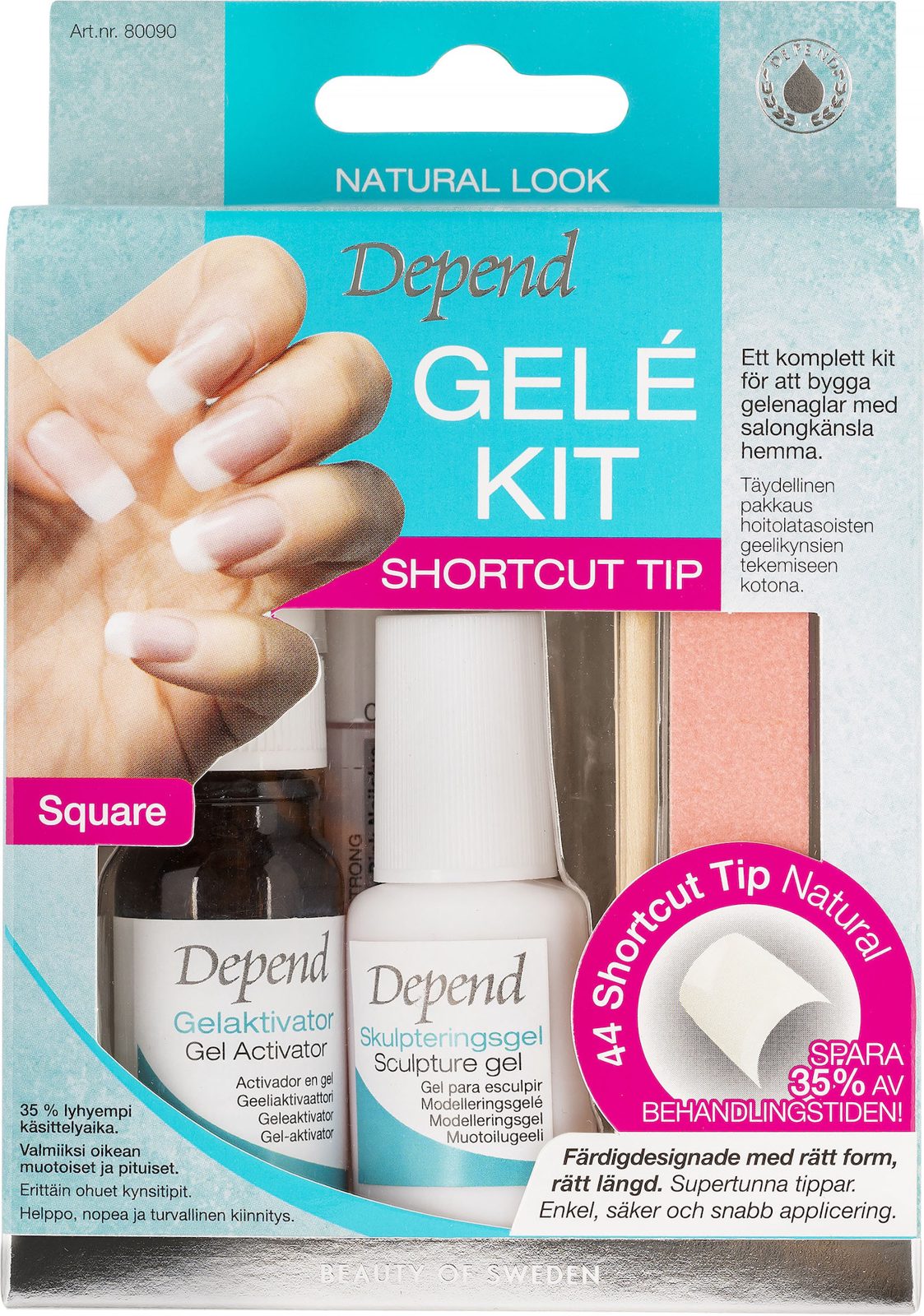 Depend Gel Kit French/Natural Look