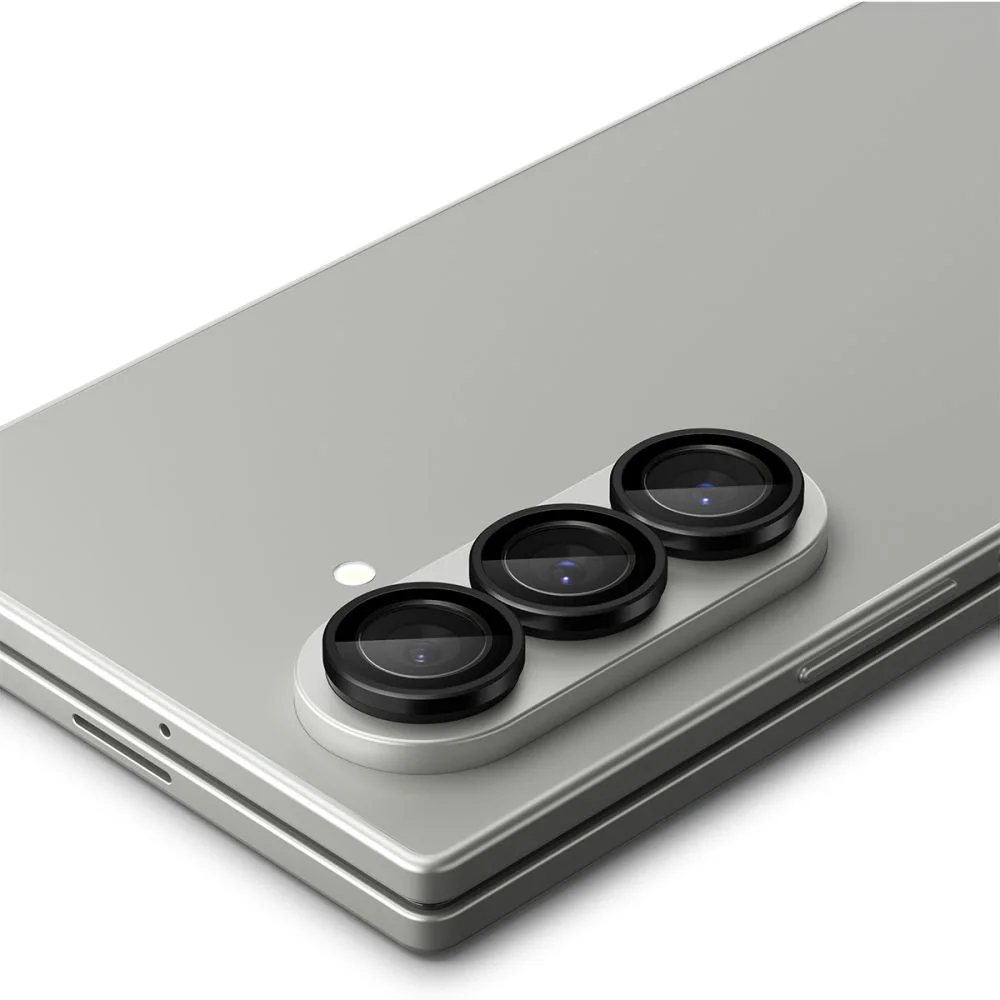 Spigen Optik Pro HD Glas.TR EZ Fit 2-pack kameraskydd för Samsung Galaxy Z Fold 7 - Svart, bild 4