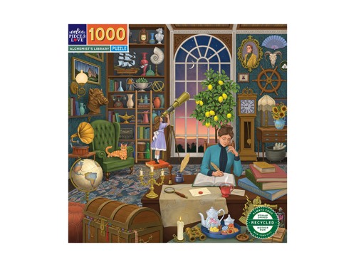 eeBoo - Puzzle 1000 pcs - Alchemists Library - (EPZTAHL), bild 2