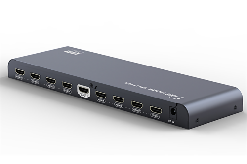 Deltaco HDMI-splitter - 1 enhet till 8 skärmar - 4K i 60Hz