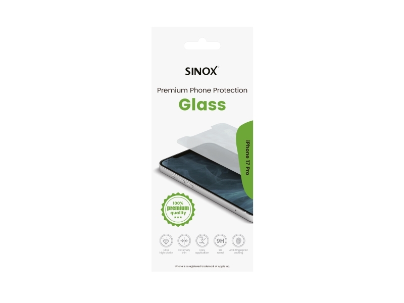 Sinox skyddsglas för iPhone 17 Pro®