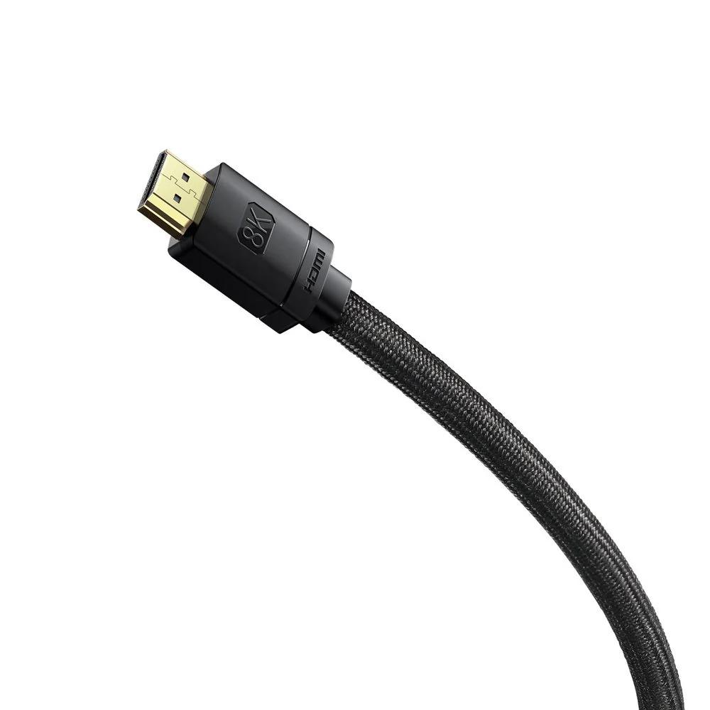 Baseus HDMI 2.1-kabel 8K 60Hz 48Gbps / 4K 120Hz / 2K 144Hz 3D eARC QMS 3m svart (CAKGQ-L01), bild 2
