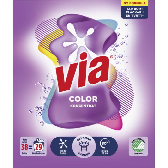 Via Tvättmedel Color 1520 g