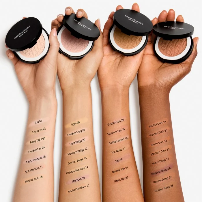 bareMinerals Original Pressed Powder Foundation 20 Golden Tan, bild 4