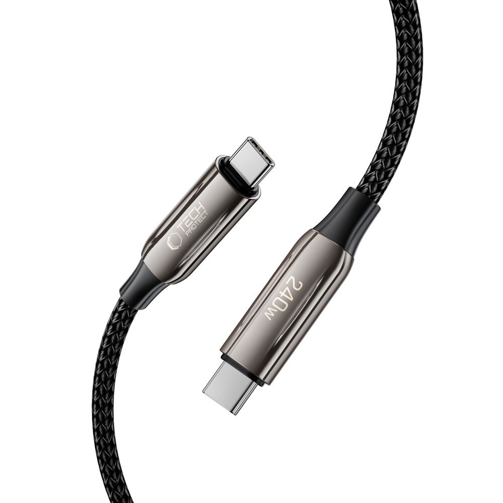 Tech-Protect UB10T Ultraboost USB-C PD240W/QC4.0-kabel 100 cm - Svart, bild 3