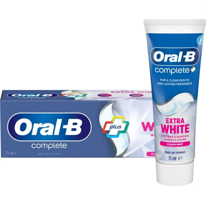 Oral B Complete Extra White Clean Mint 75 ml