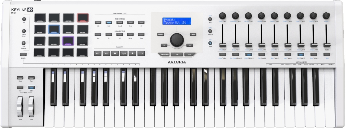 Arturia KeyLab 49 MkII White MIDI-kontroller, bild 2