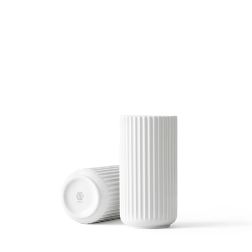 Lyngby Porcelæn - Vas - H20 cm - Vitt Porslin