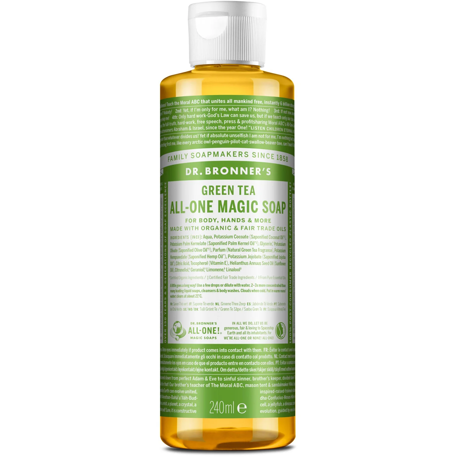 Dr. Bronner's All-One Magic Soap Green Tea 240 ml, bild 2