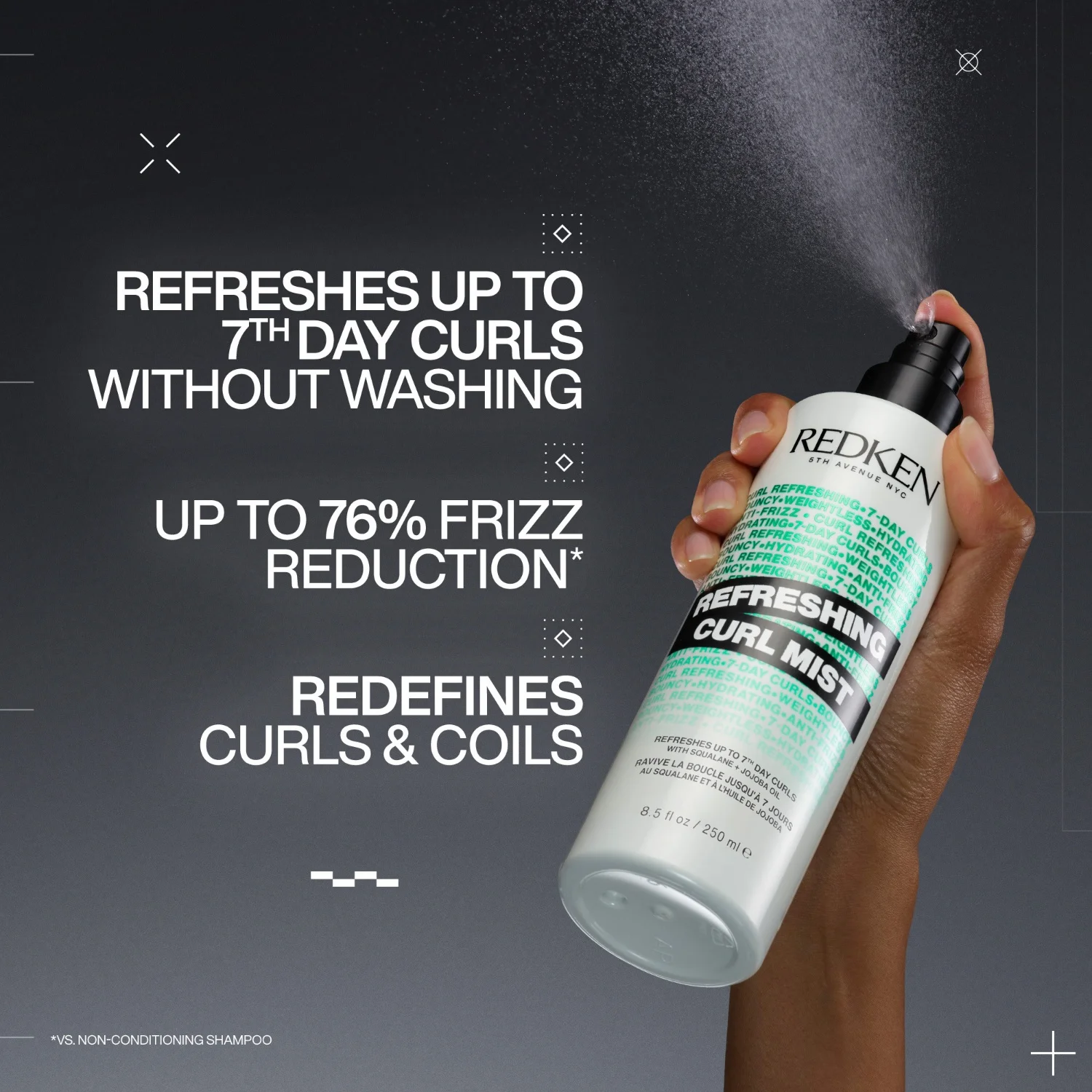 Redken Refreshing Curl Mist 250 ml, bild 3