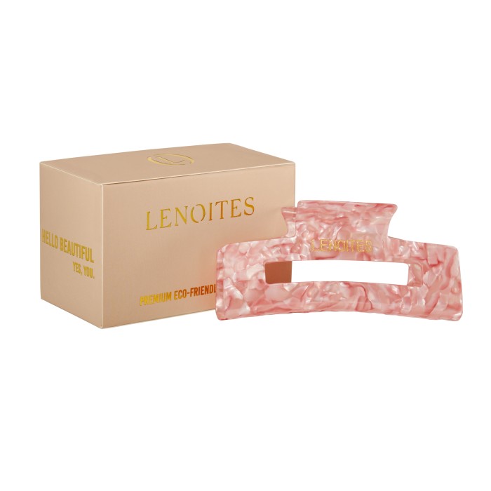 Lenoites Premium Eco-Friendly Hair Claw Candy Pink 1 pcs