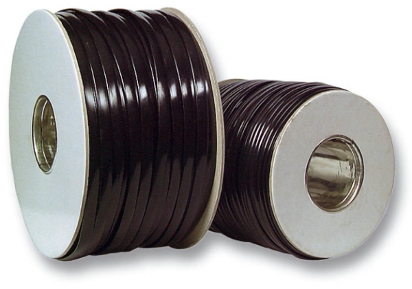 EFB NORDIC Telefonkabel platt, PVC 1x6xAWG26 svart, 100 m ring, kabeldiameter 6,8 x 2,35 mm - (100 meter)