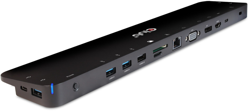 Club 3D - Dockningsstation - USB-C 3.2 Gen 1 - VGA, HDMI, DP - 1GbE - 100 Watt