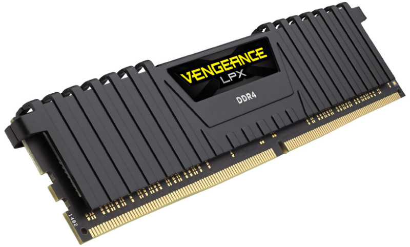 32 GB (4x8GB) DDR4-2666 Corsair Vengeance LPX Black CL16