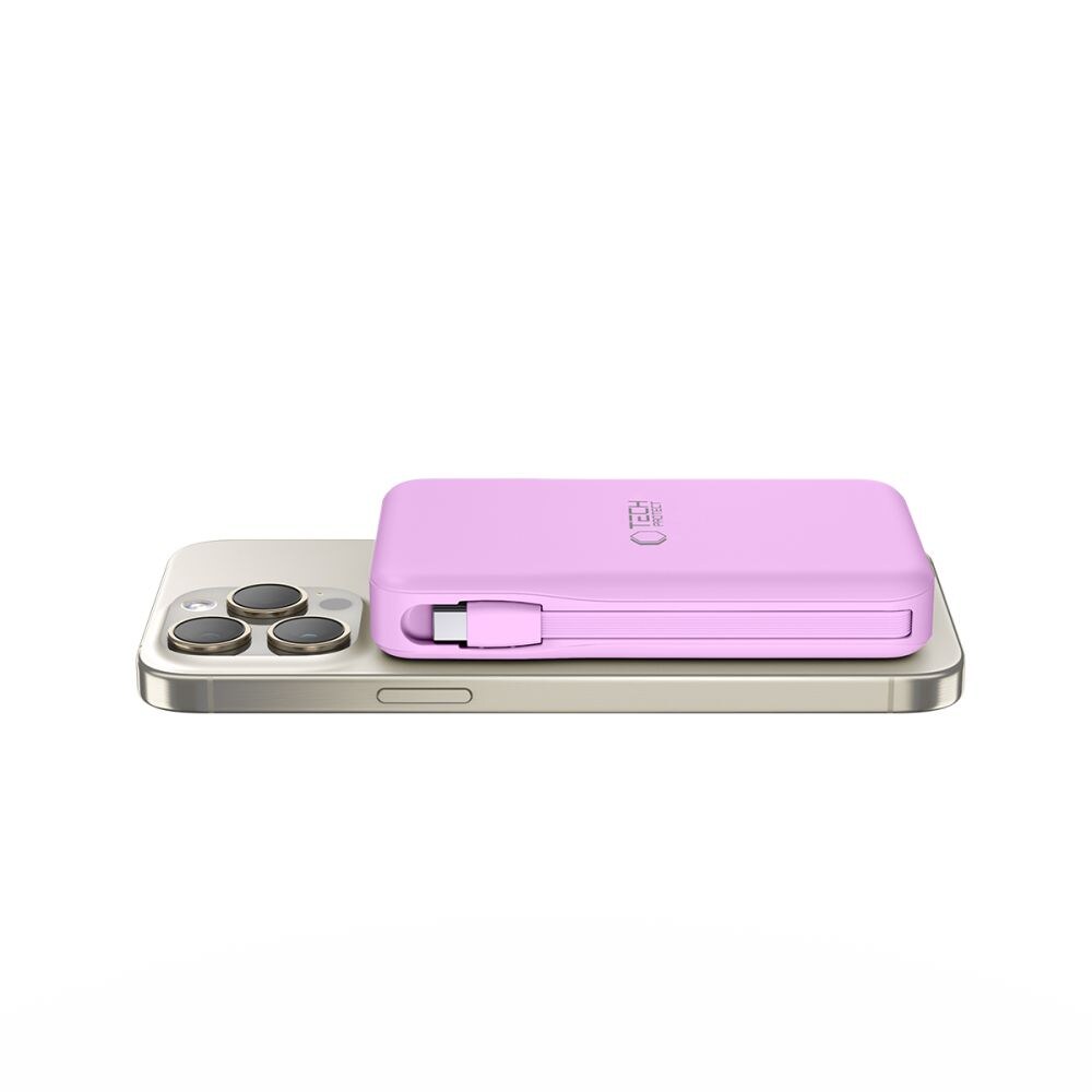 Tech-Protect PB31 MagSafe 10000mAH Power Bank - Lila, bild 3