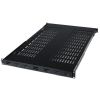 19" Startech rackhylla, justerbart djup 19-38", ventilerad, 1U, 80 kg - svart, bild 2