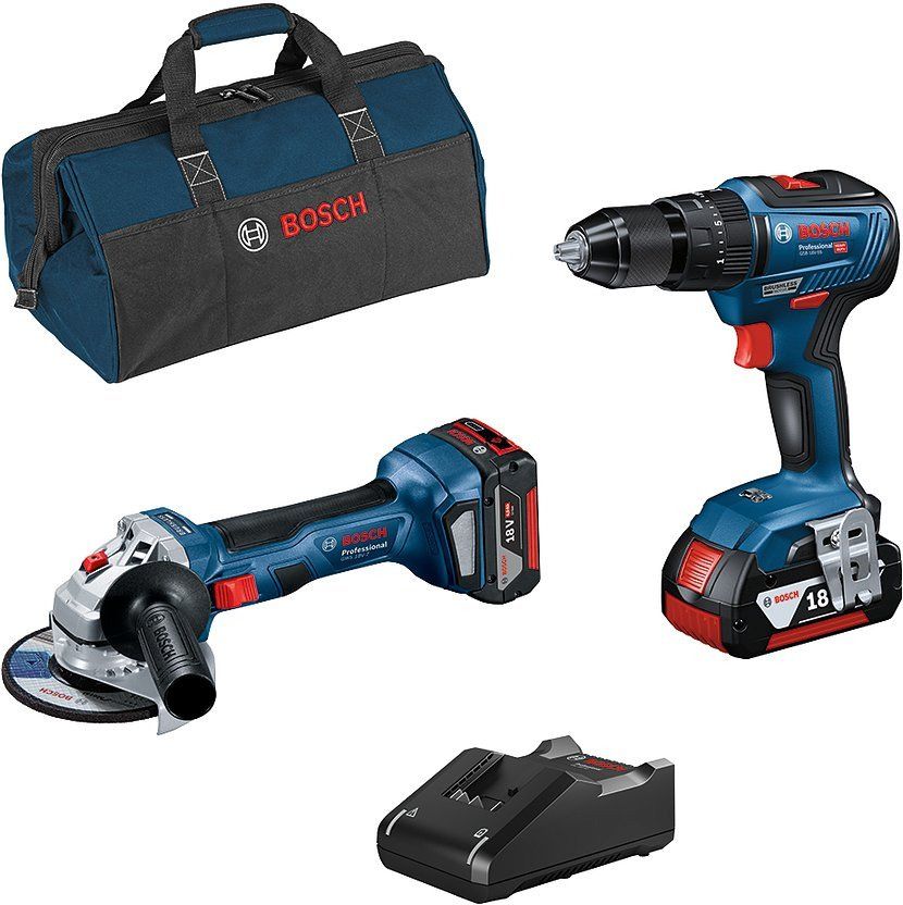 Bosch elverktygssats BOSCH GSB 18V-55 + GWS 18V-7